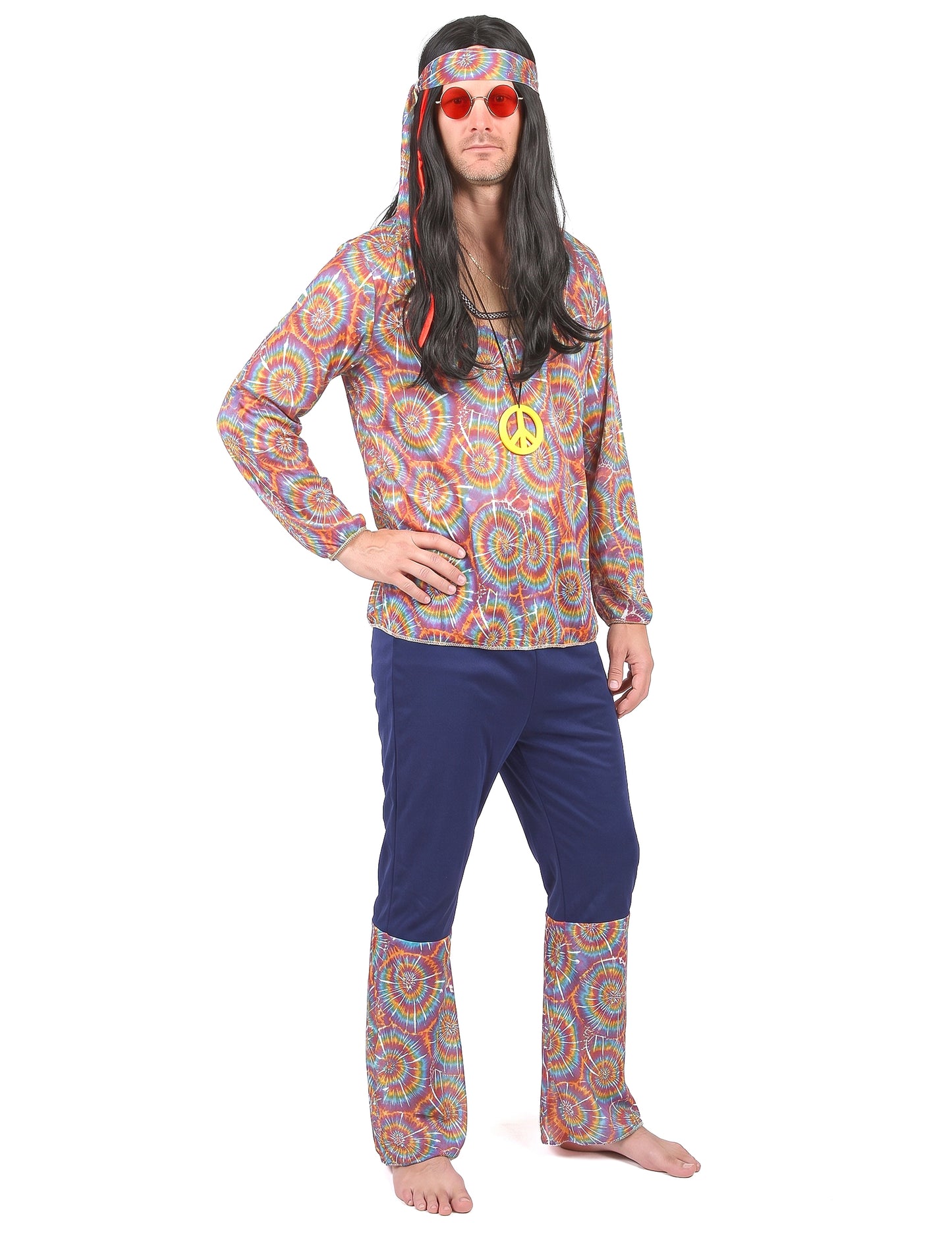 Retro Hippie Kostüm für Herren