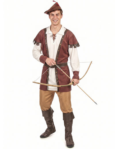Mittelalterliches Waldmann-Kostüm für Herren