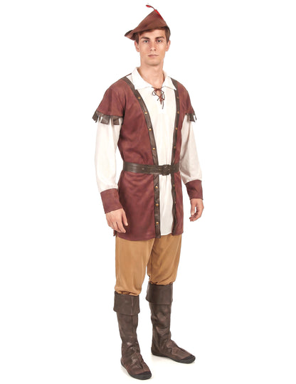 Mittelalterliches Waldmann-Kostüm für Herren