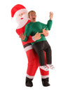 Déguisement homme porté par Père Noël pour adulte rouge et vert Morphsuits™