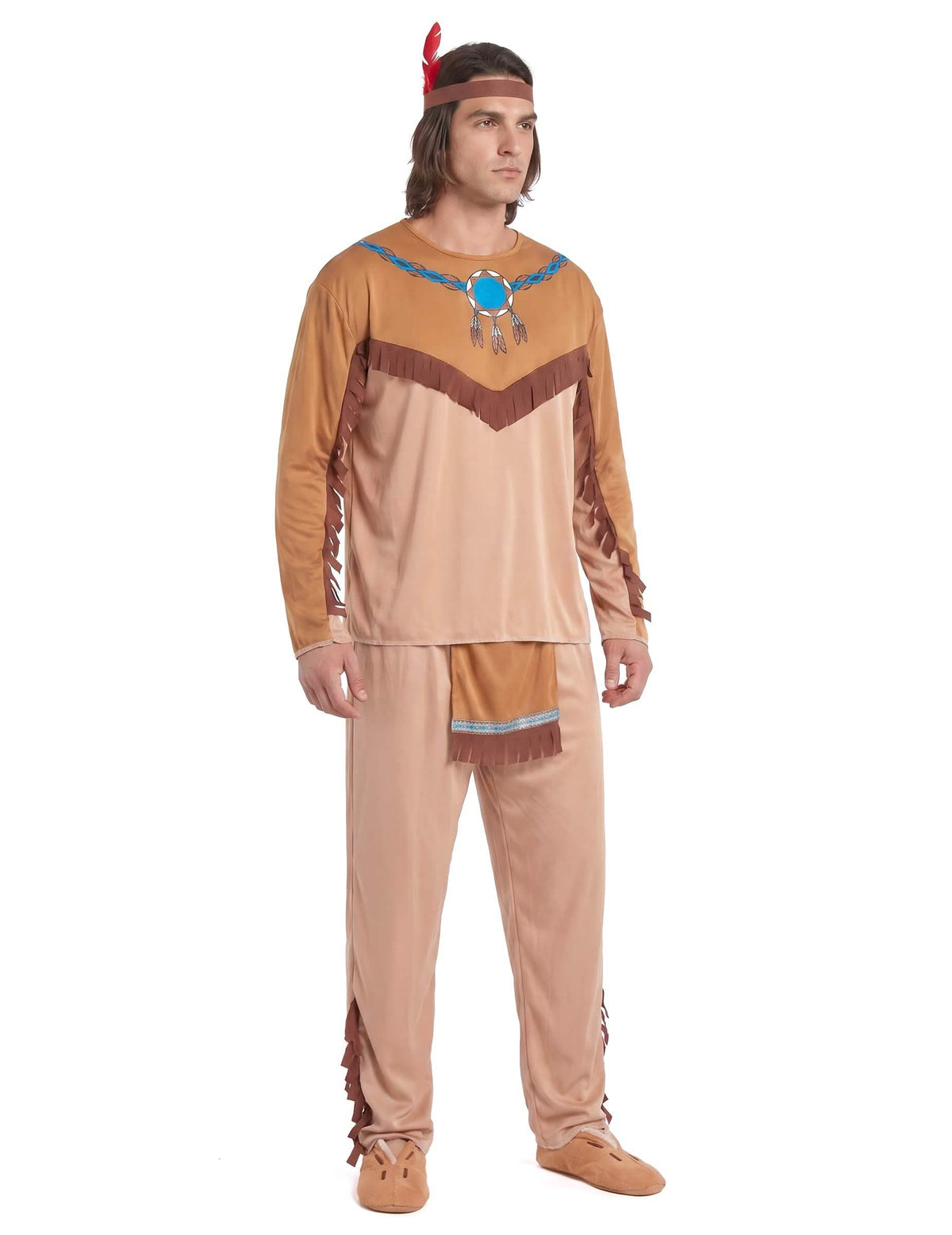 Männer-Indianerkostüm für Fasching bunt