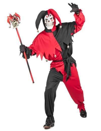 Kostüm verrückter Joker für Männer