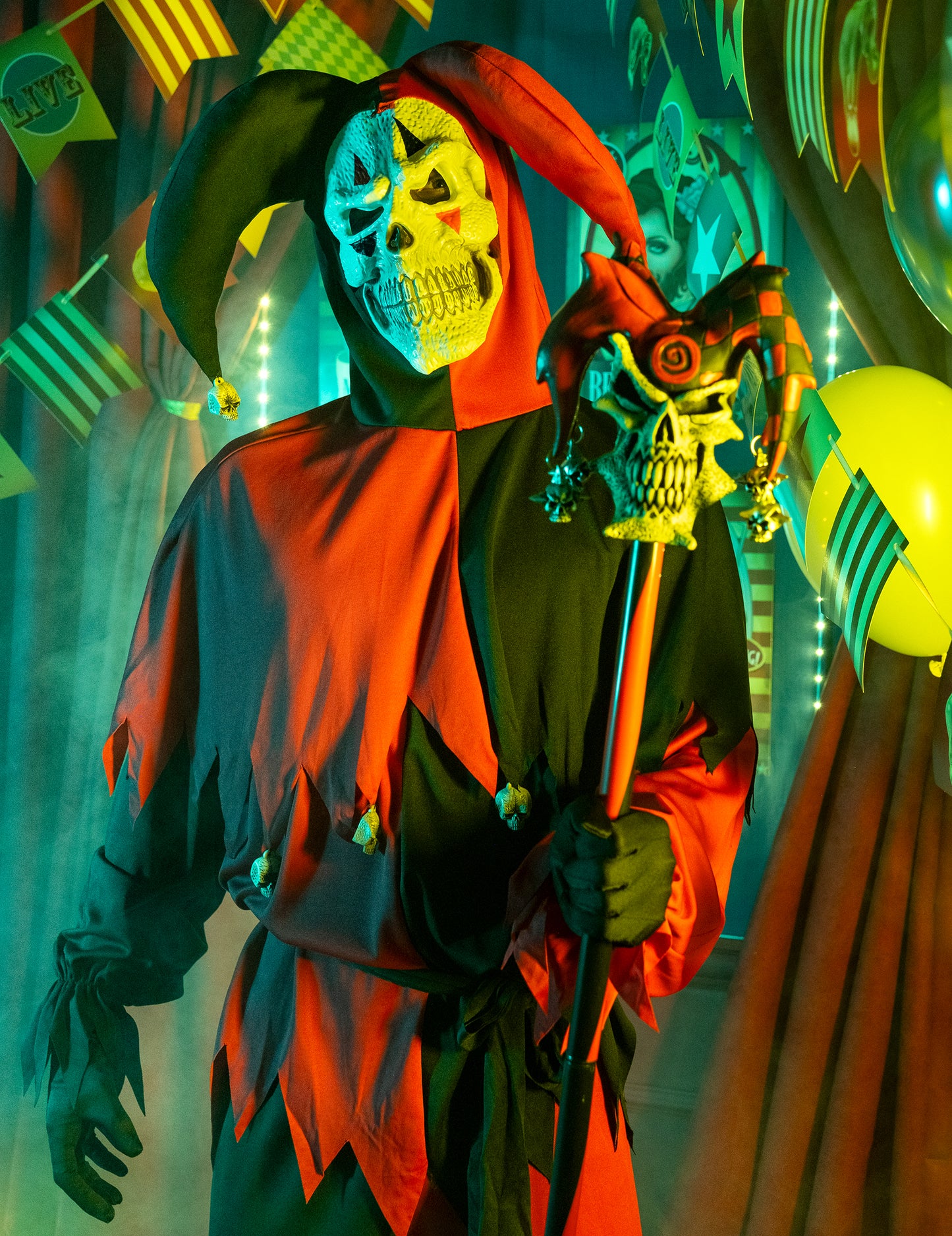 Kostüm verrückter Joker für Männer