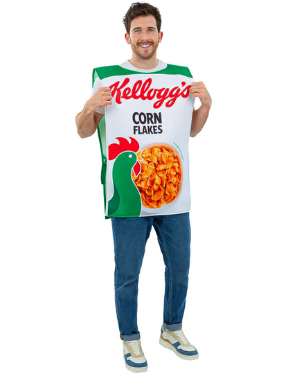 Kellogg'sâ„¢ Corn Flakes KostÃ¼m fÃ¼r Erwachsene MÃ¼sli-Schachtel