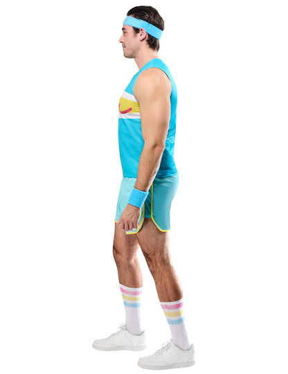 Ken™ Aerobic-Kostüm Herren blau