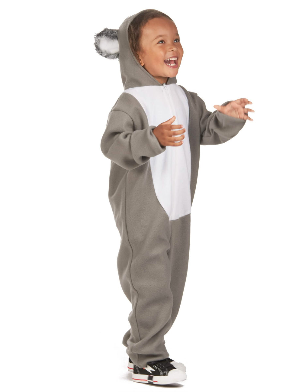 Seitenansicht des Koala-Kostüms für Kinder