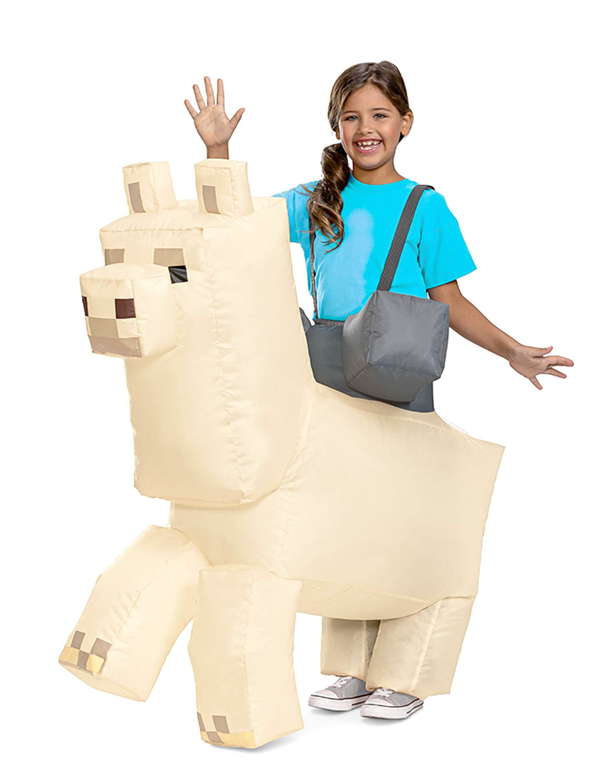 Aufblasbares Kostüm Lama Minecraft™ für Kinder