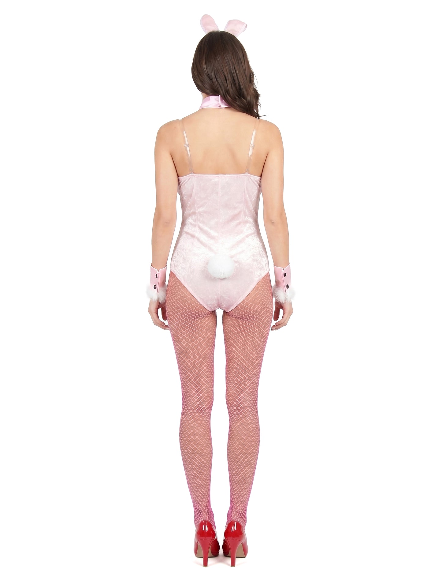 Sexy Häschen-Damenkostüm rosa-schwarz
