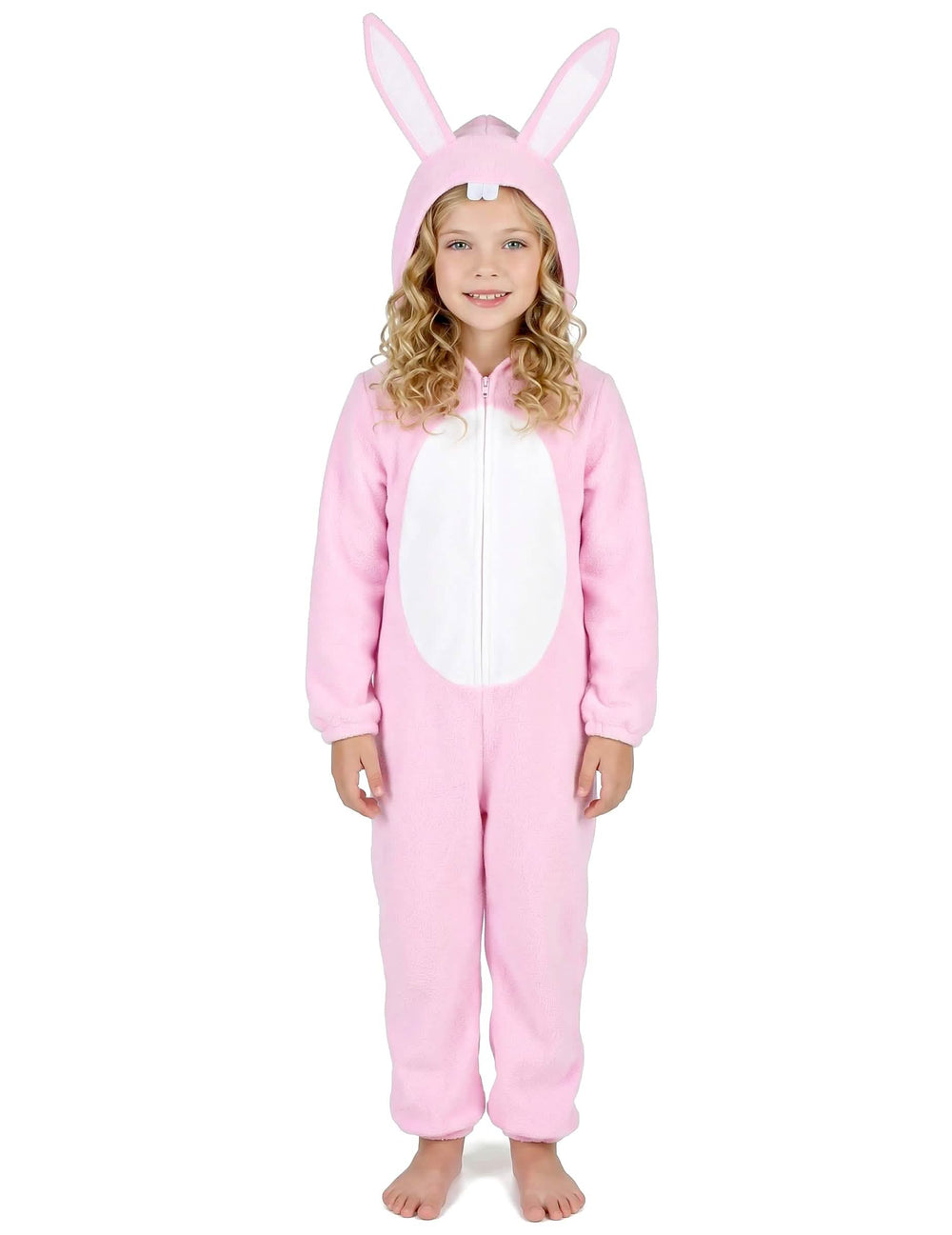Vue d'ensemble de face du déguisement de lapin pour enfant