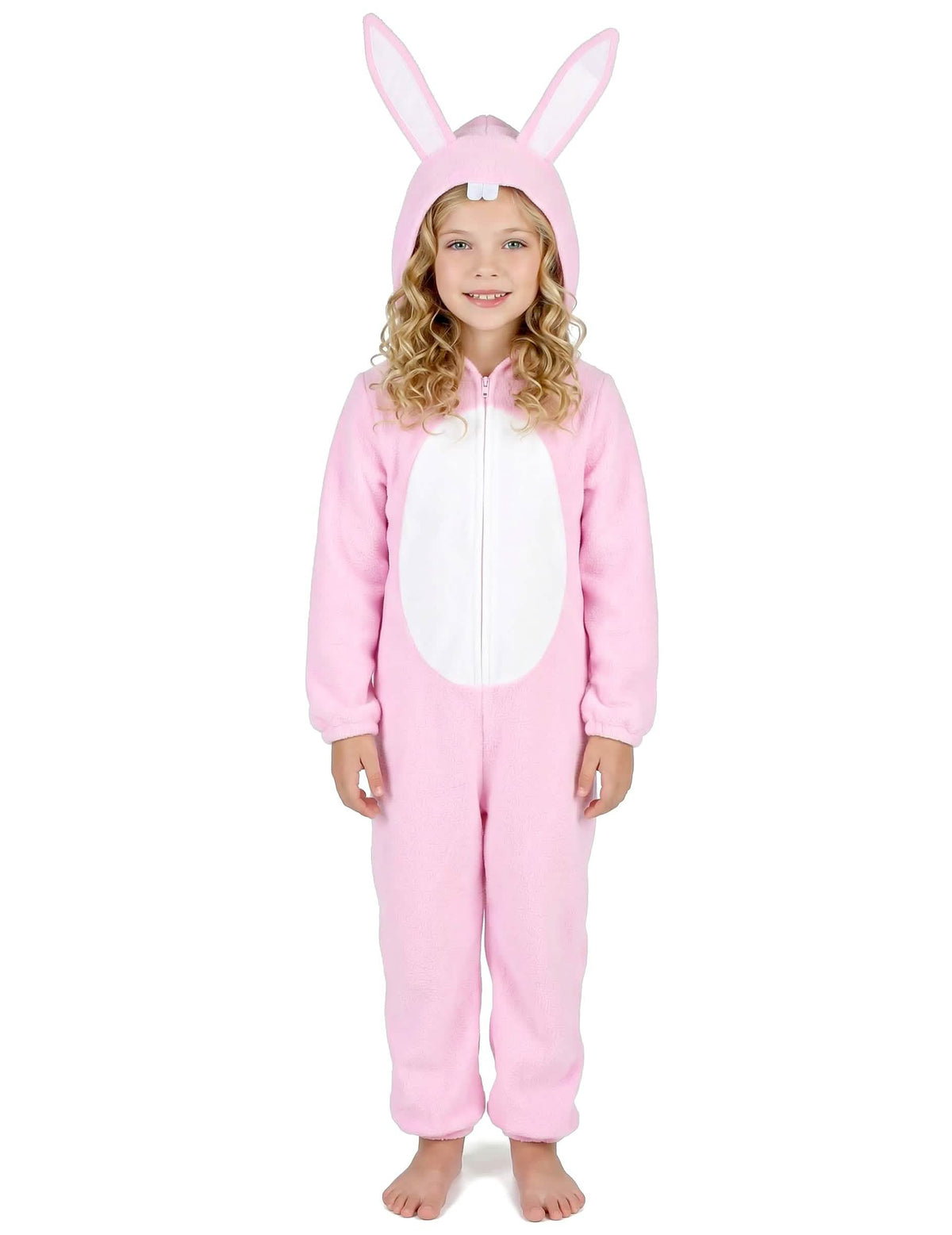 Vue d'ensemble de face du déguisement de lapin pour enfant