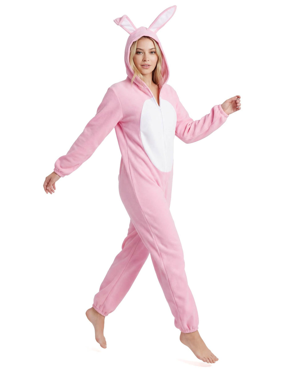 Seitenansicht des Hase-Kostüms für Damen