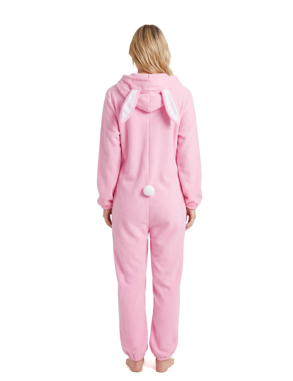 Ansicht von hinten des Hasen-Festkostüms für Damen