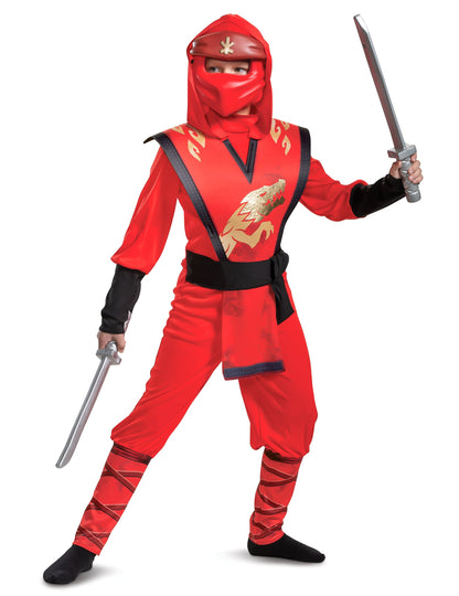 Épées en plastique du déguisement Kai Ninjago LEGO pour enfant