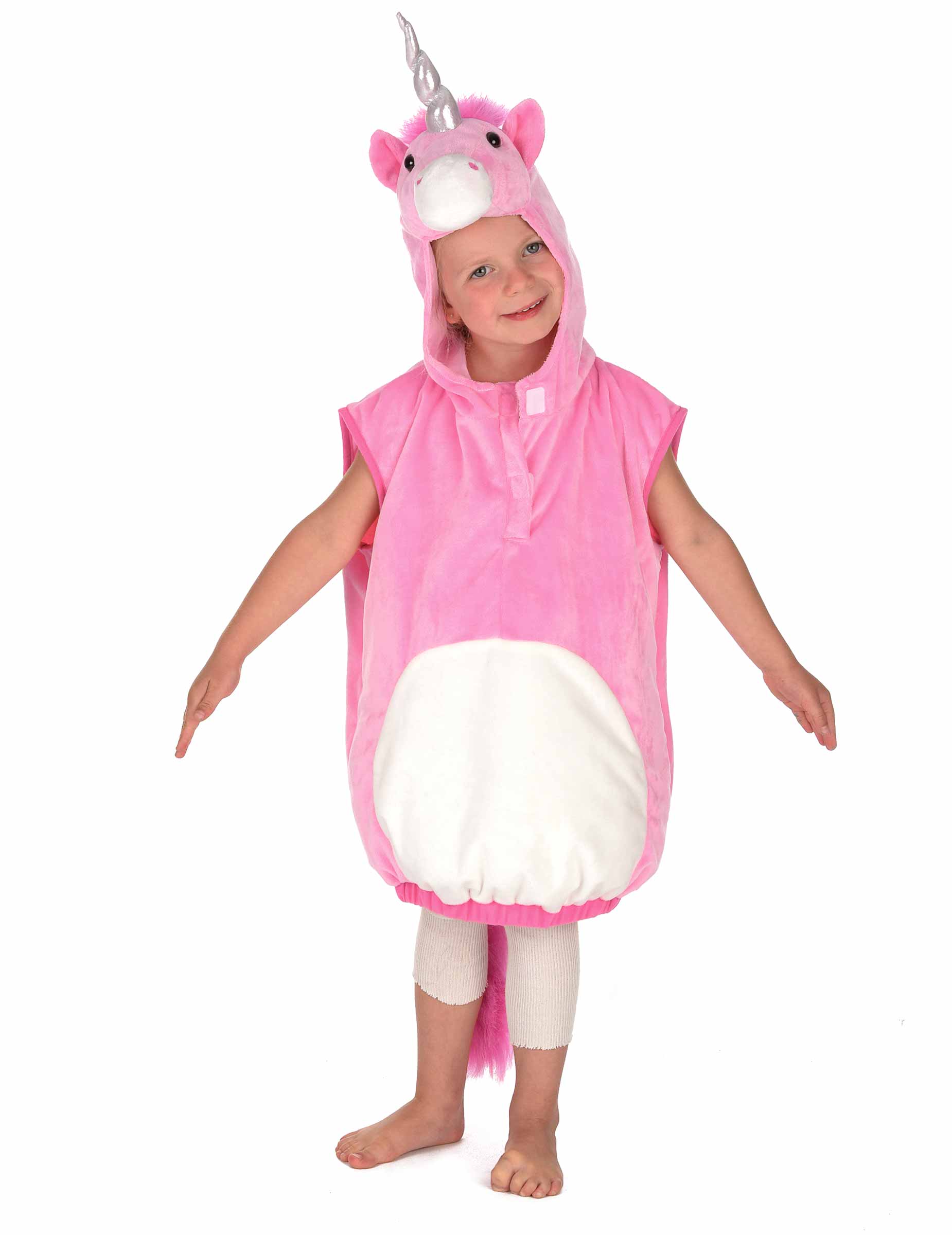 Vue de face du déguisement de licorne