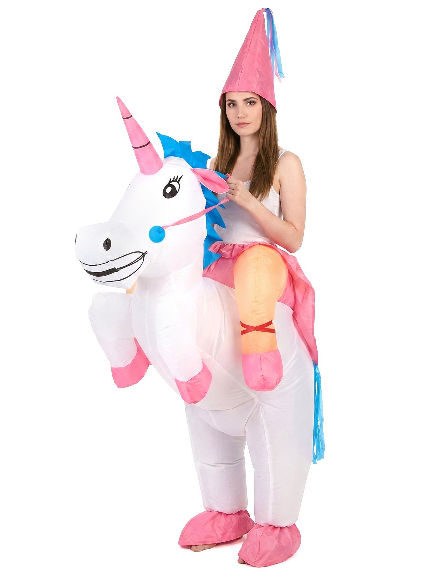 Déguisement licorne gonflable adulte