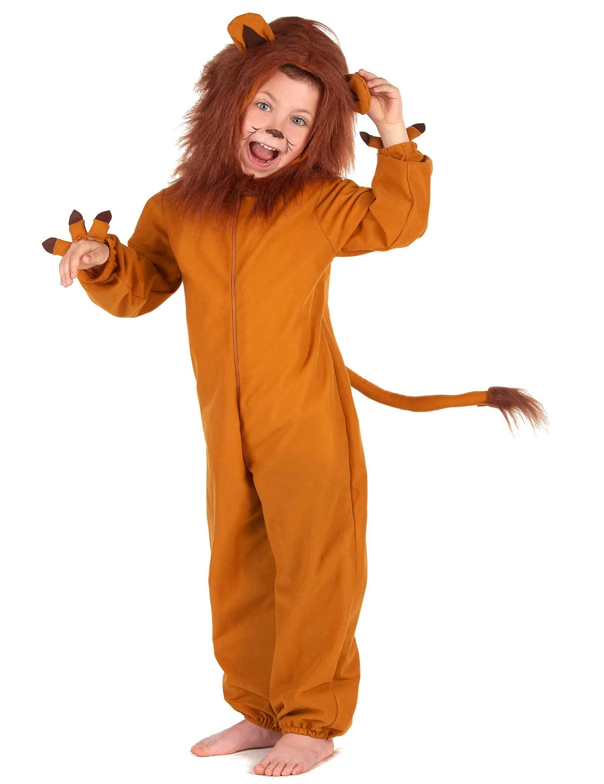 Vue d'ensemble du déguisement de lion effet polaire pour enfant