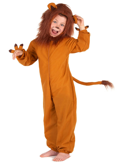 Vue d'ensemble du déguisement de lion effet polaire pour enfant