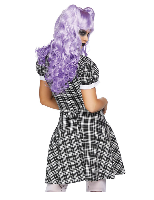 Rückansicht des luxuriösen Babydoll-Kostüms für Damen