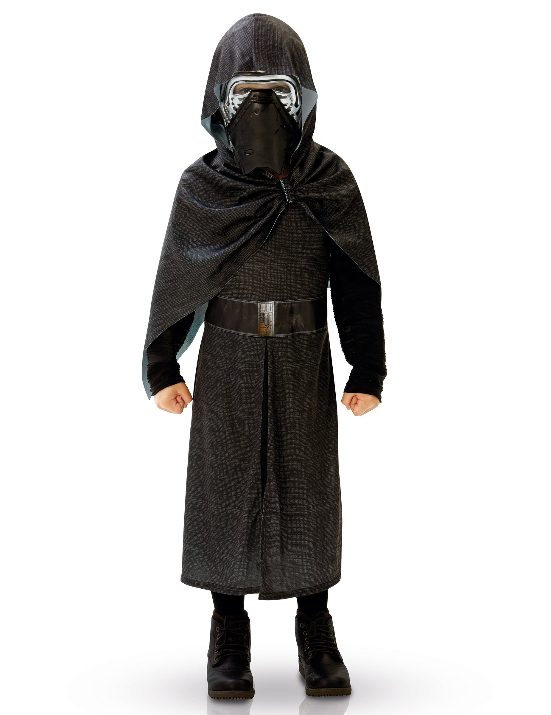 Déguisement luxe Kylo Ren Star Wars VII pour enfant noir avec masque et cape à capuche