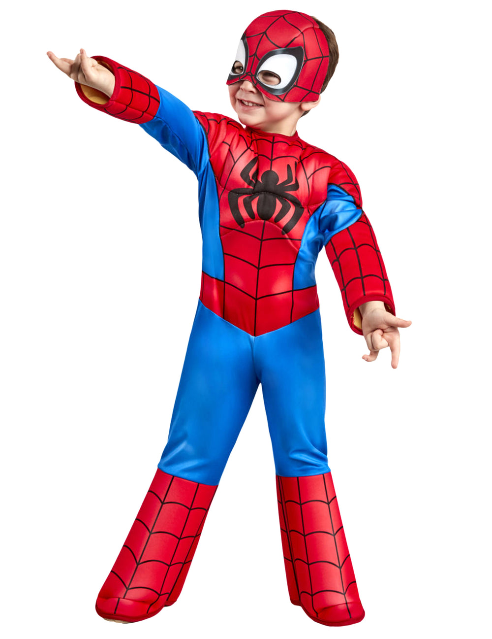 Déguisement luxe Spidey et ses amis extraordinaire pour enfant rouge et bleu avec masque