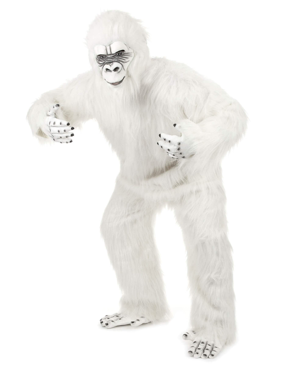 Dreiviertelansicht des Luxus-Yeti-Kostüms