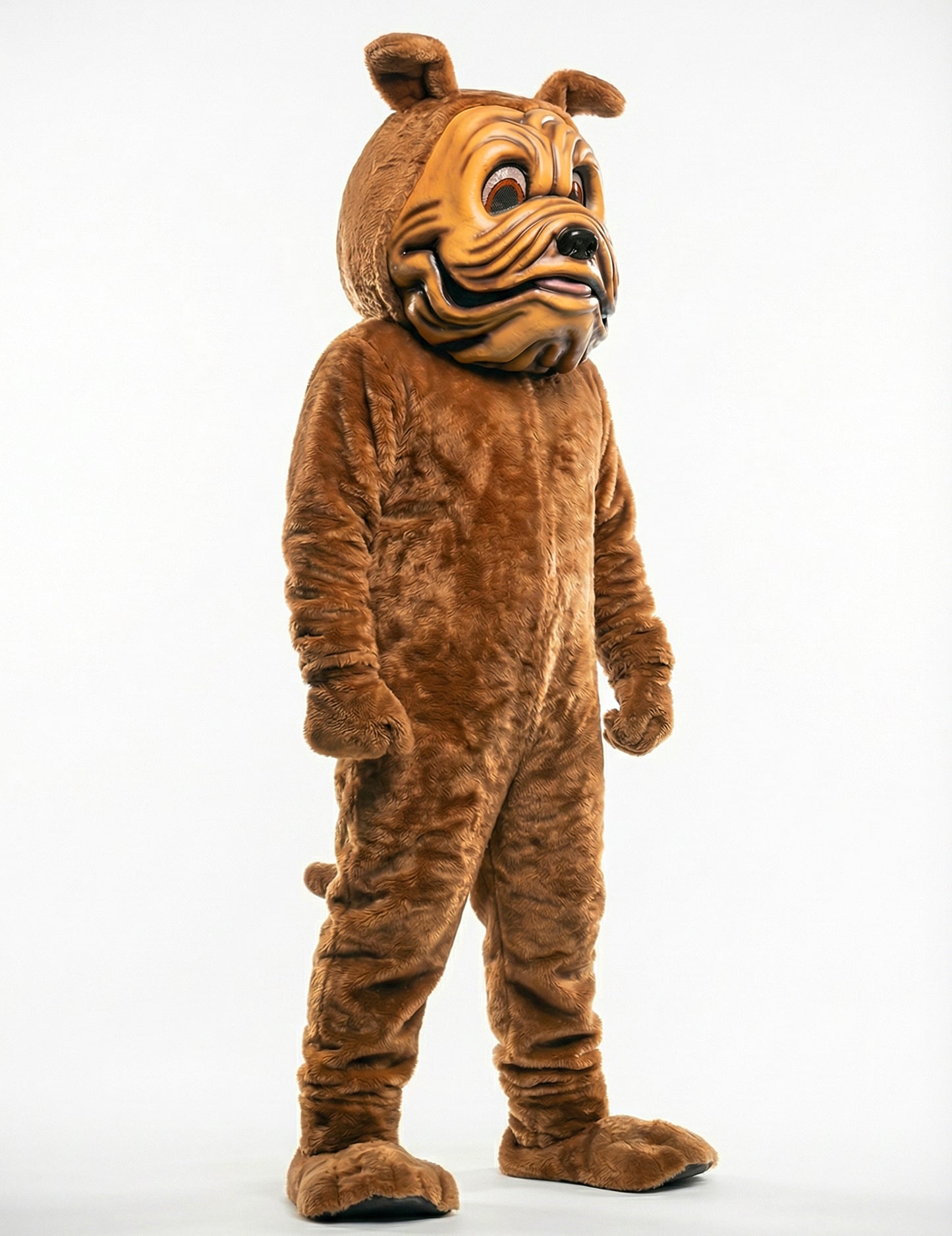 Vue de profil du déguisement mascotte chien