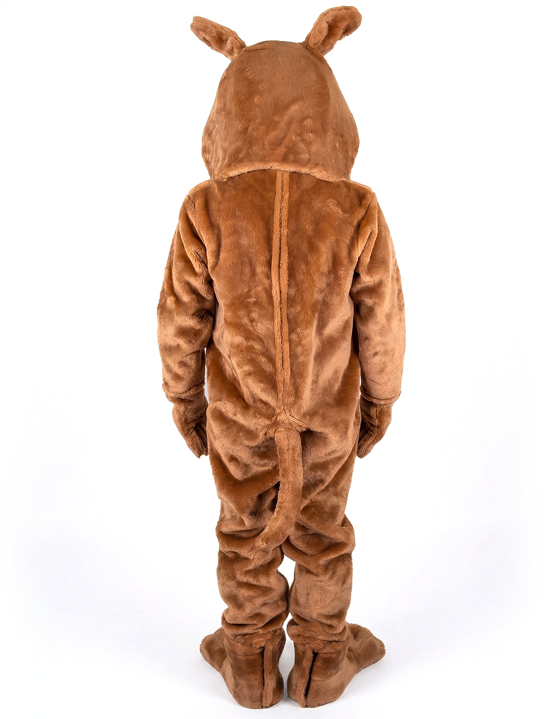 Vue d'ensemble de face du déguisement mascotte chien