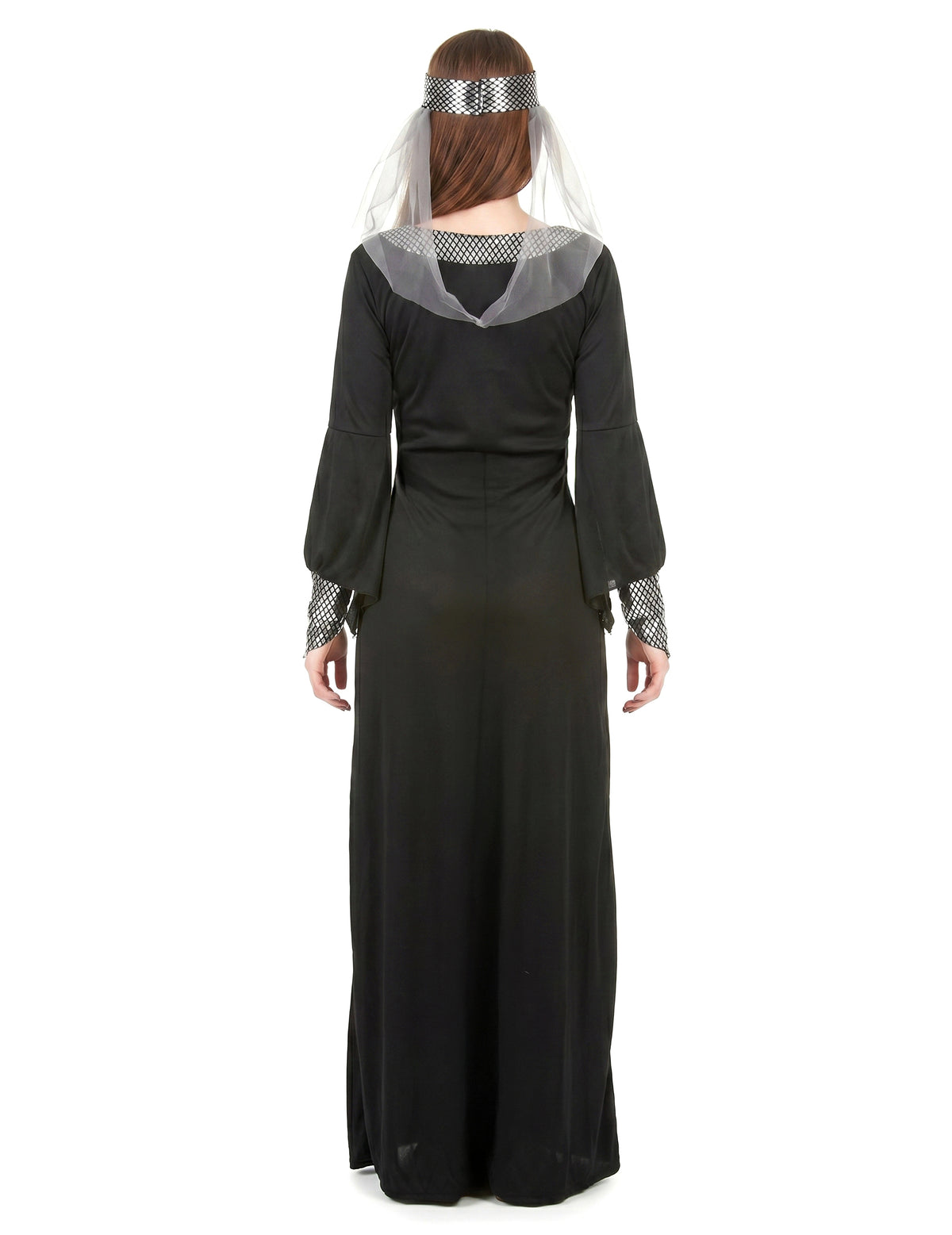 Mittelalterliches Kostüm für Damen schwarz