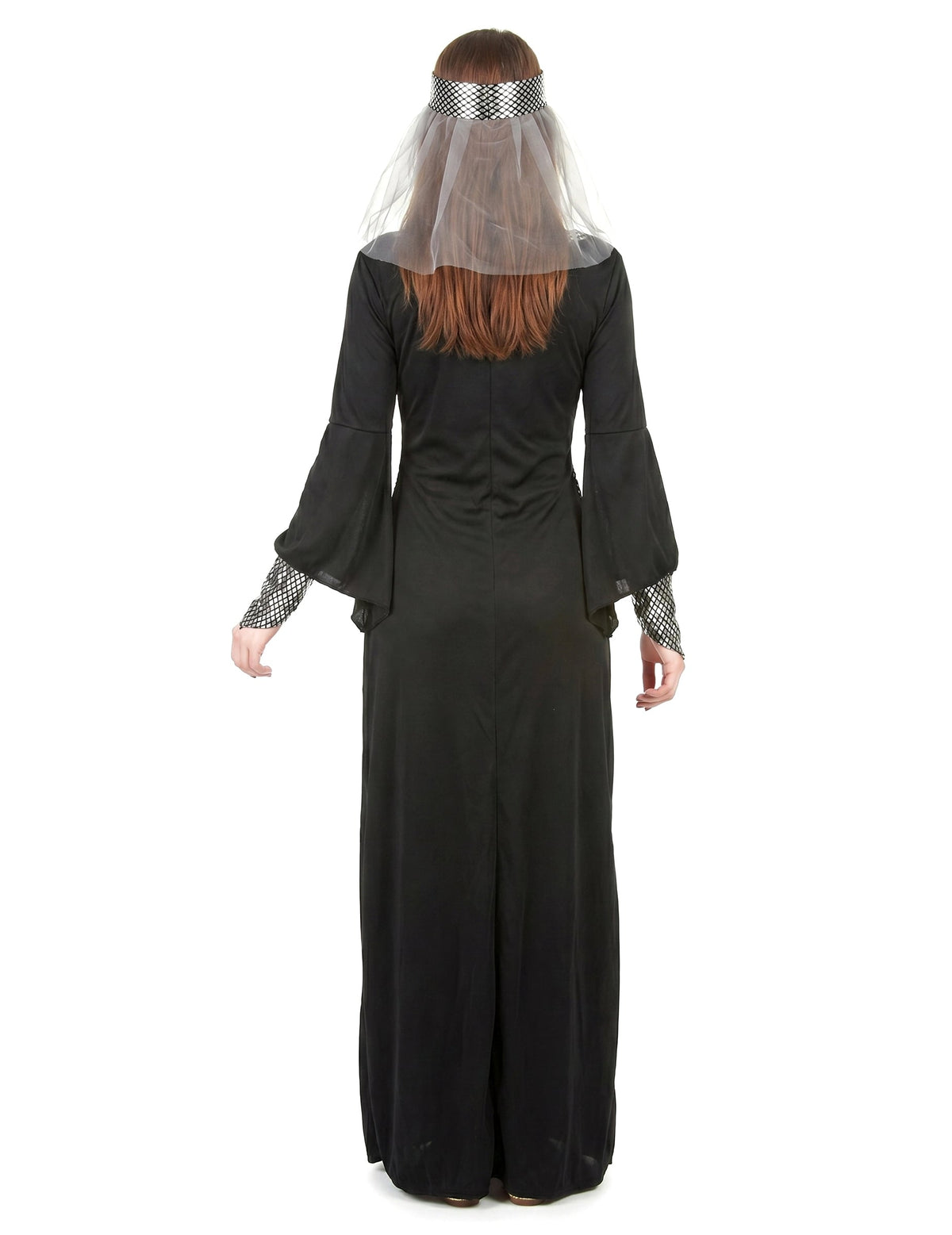 Mittelalterliches Kostüm für Damen schwarz
