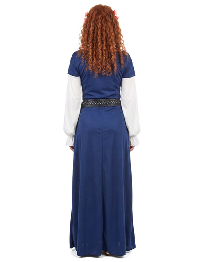 Bayerin Kostüm Mittelalter für Damen dunkelblau