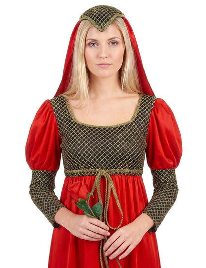 Déguisement médiéval rouge femme