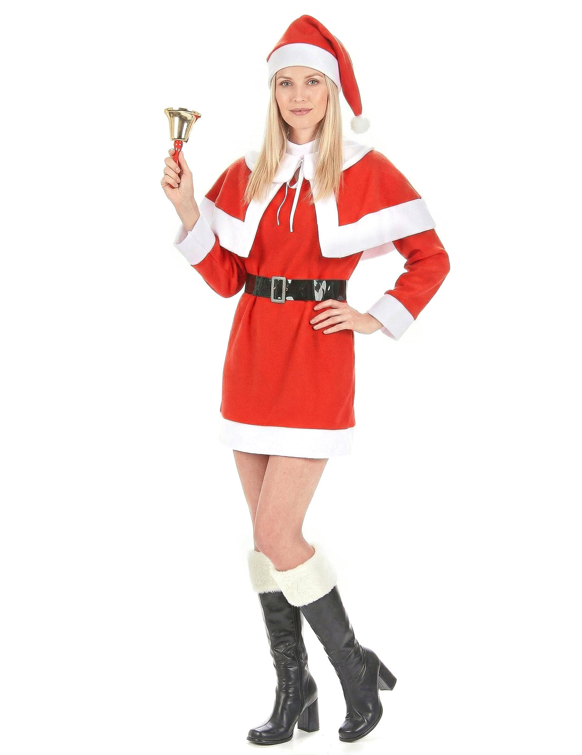 Vue d'ensemble du déguisement mère Noël pour femme