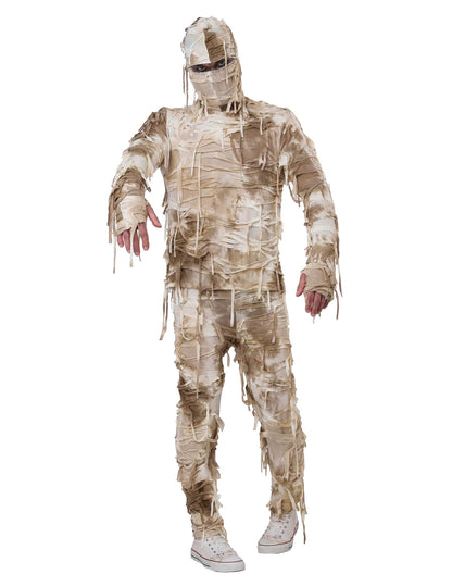 Mumienkostüm für Herren Beige mit Antik-Effekt und Bandagen