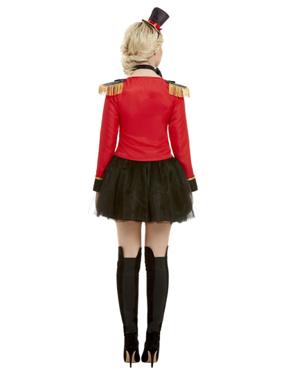 Vue de dos du déguisement de Monsieur Loyal pour femme