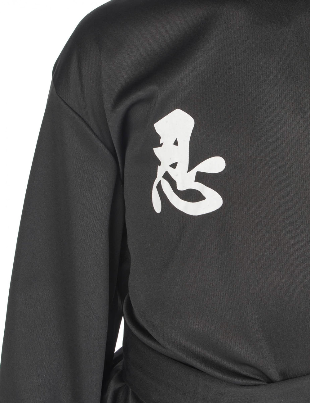 Déguisement ninja commando pour garçon noir avec symbole blanc