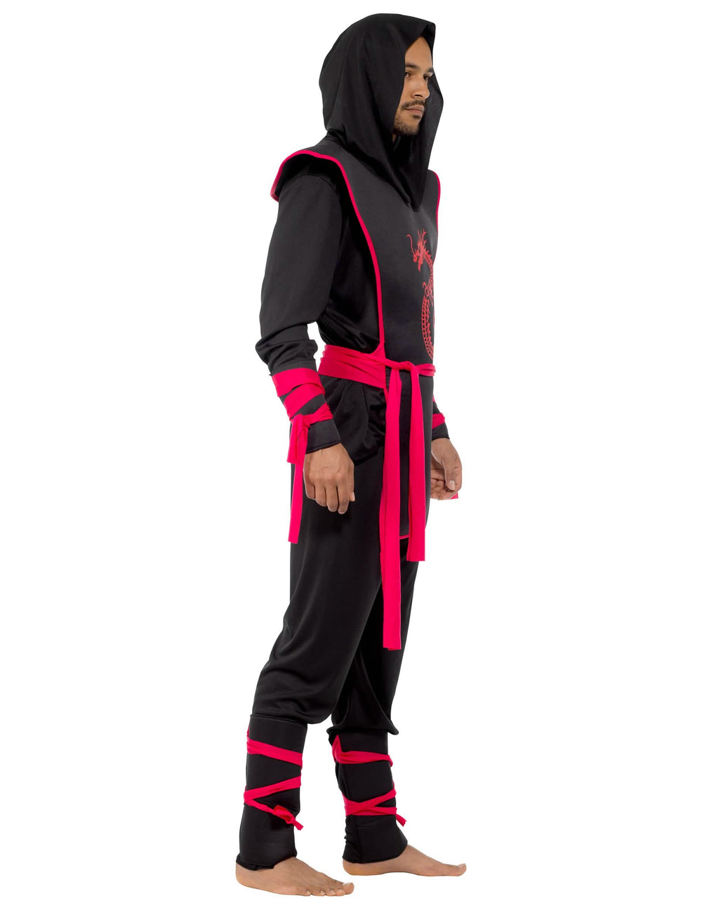 Seitenansicht des Ninjas-Festkostüms für Herren