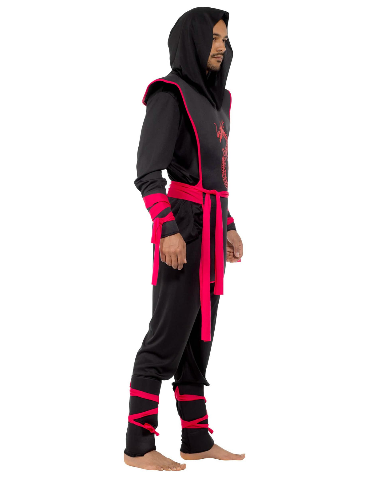 Seitenansicht des Ninjas-Festkostüms für Herren