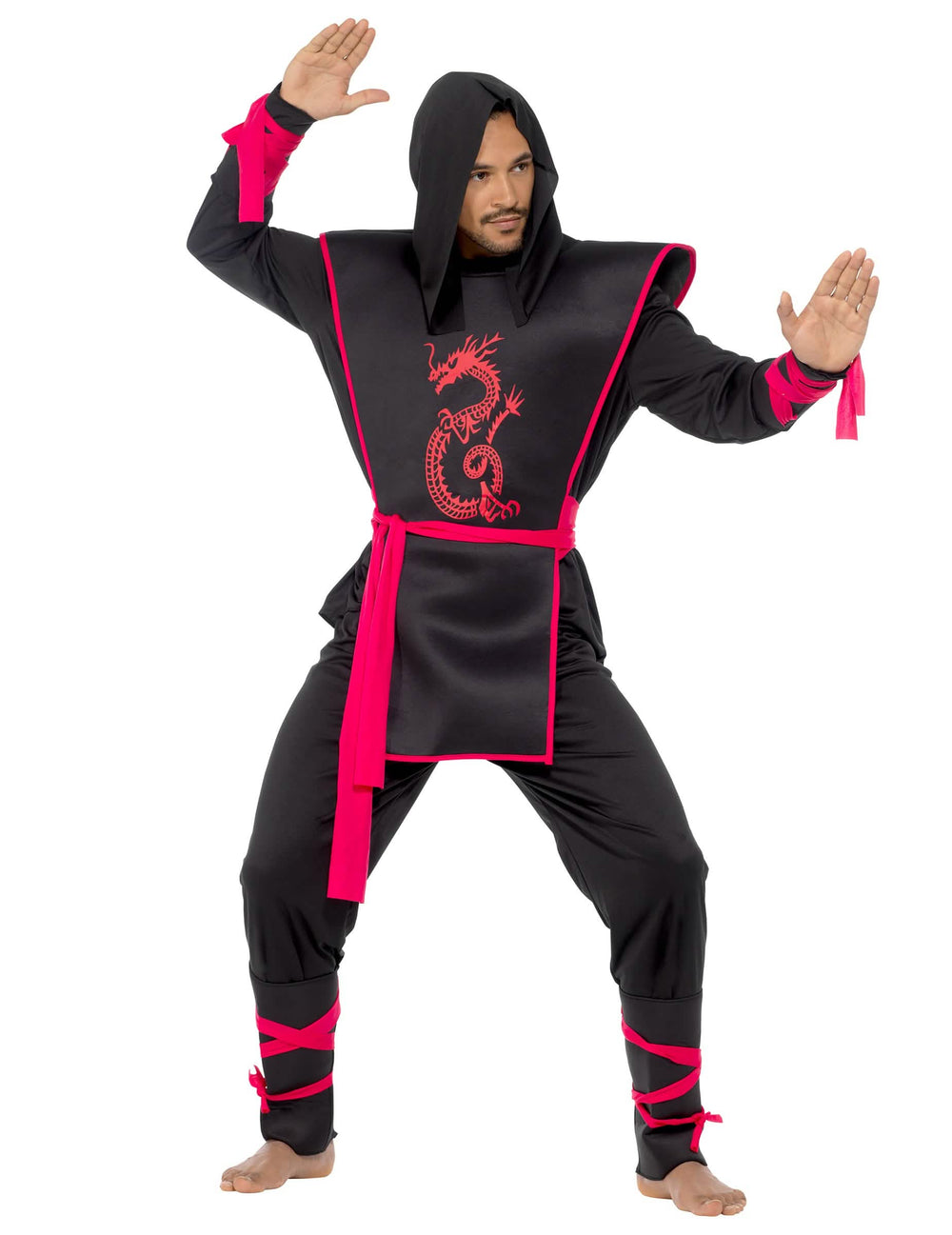 Kampfpose des Ninja-Kostüms für Herren