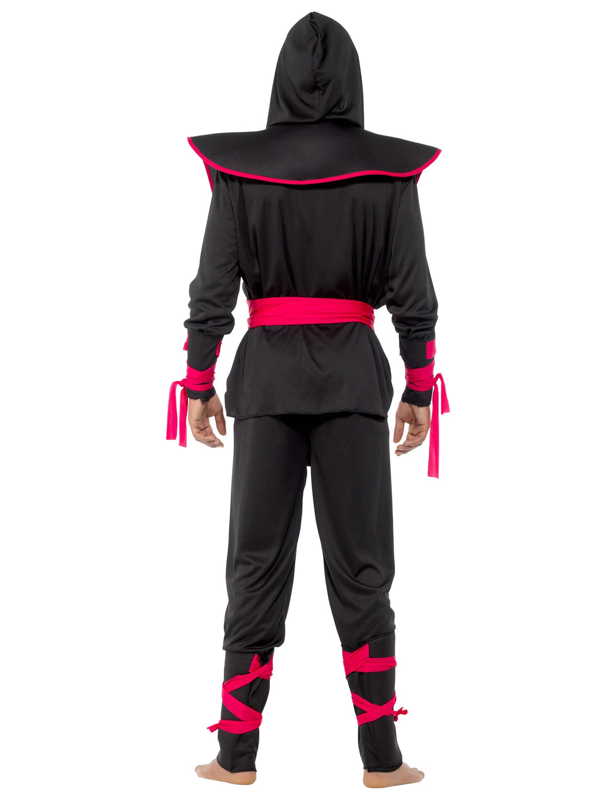 Rückansicht des Ninjas-Kostüms für Herren