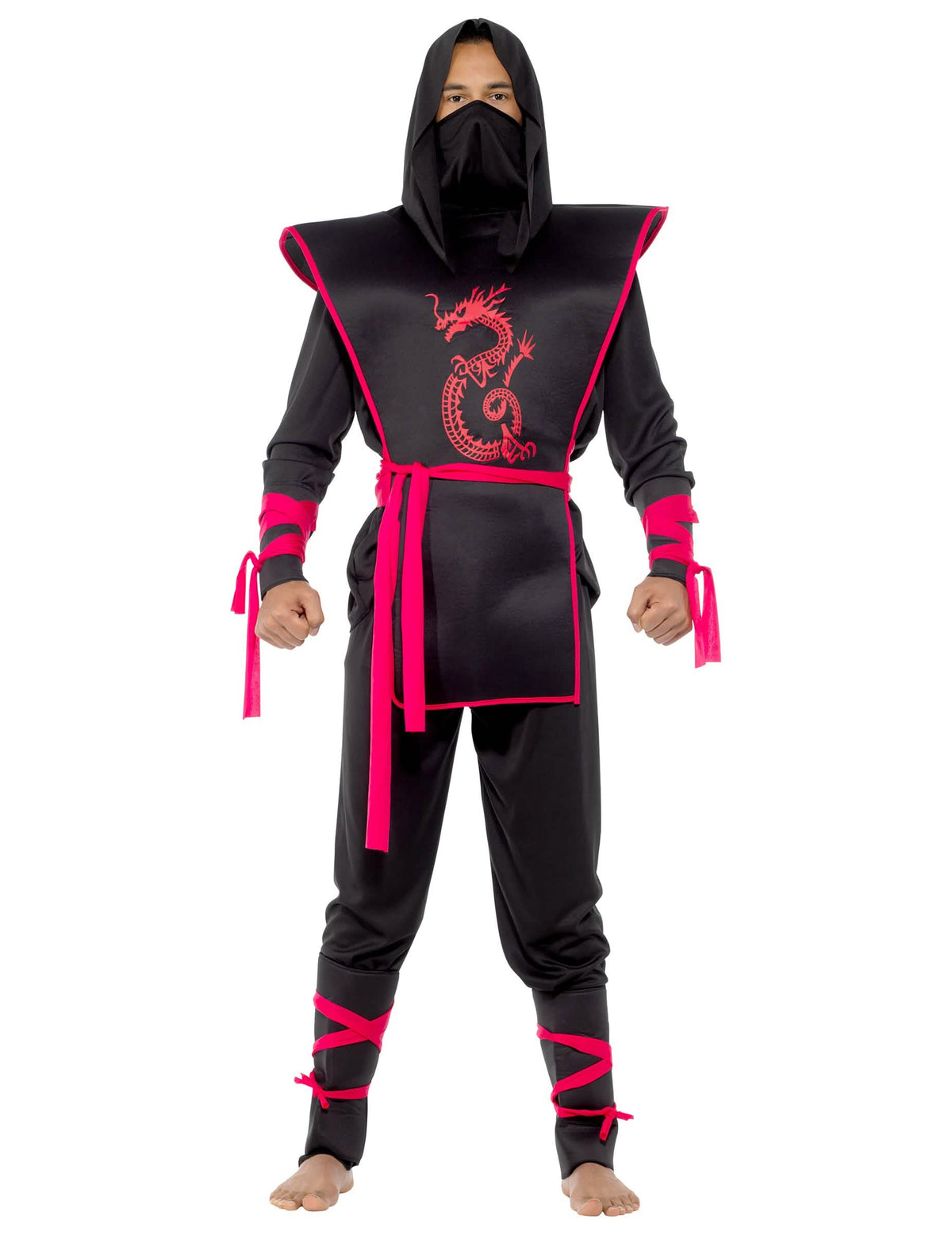 Vorderansicht des Ninjas-Festoutfits für Herren