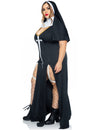 Déguisement de nonne sexy pour femme noir et blanc