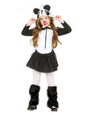 Déguisement panda tutu pour fille noir et blanc