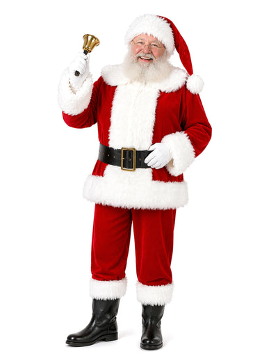 Luxus-Weihnachtsmann-Kostüm Polar für Herren