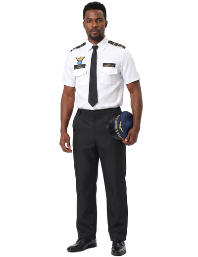 Flugzeug-Piloten-Kostüm für Herren