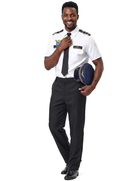 Flugzeug-Piloten-Kostüm für Herren
