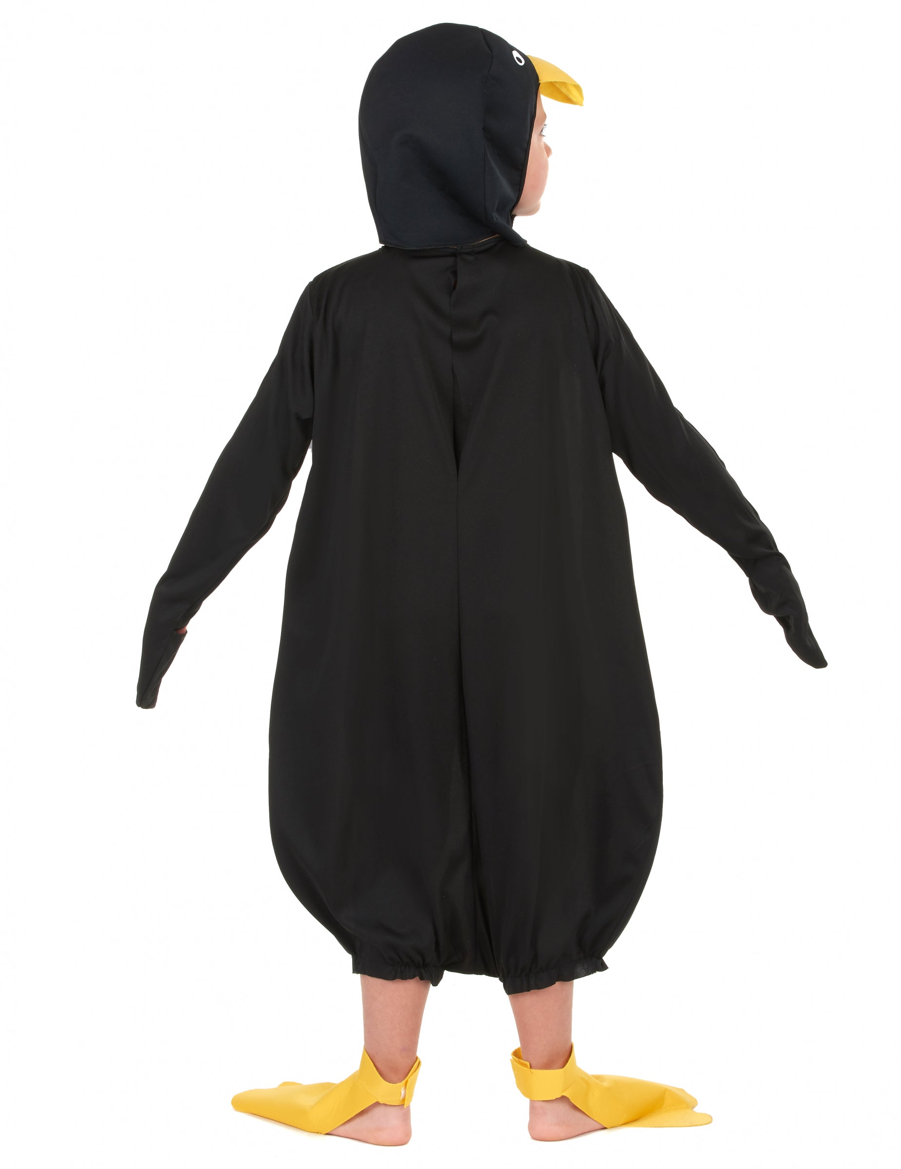 Vue de dos du déguisement de pingouin humoristique pour enfant