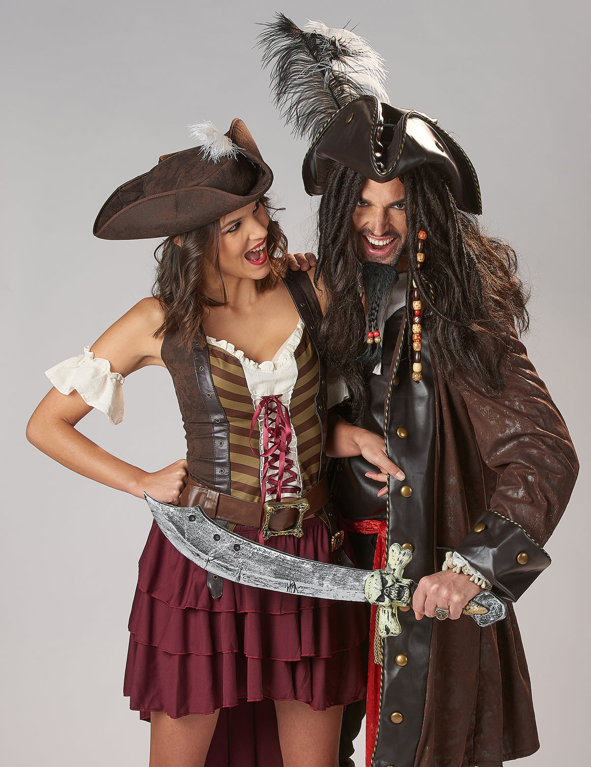 Abenteuerliches Piratenkostüm Steampunk für Damen