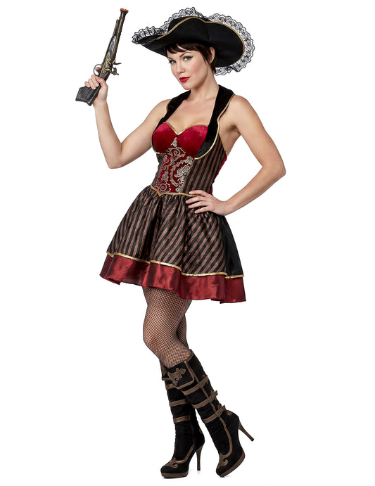 Piratenkostüm für Damen im Barockstil