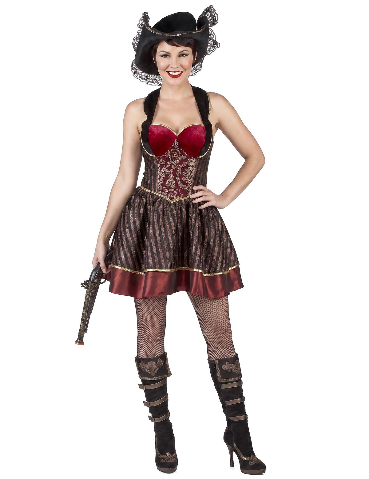Piratenkostüm für Damen im Barockstil
