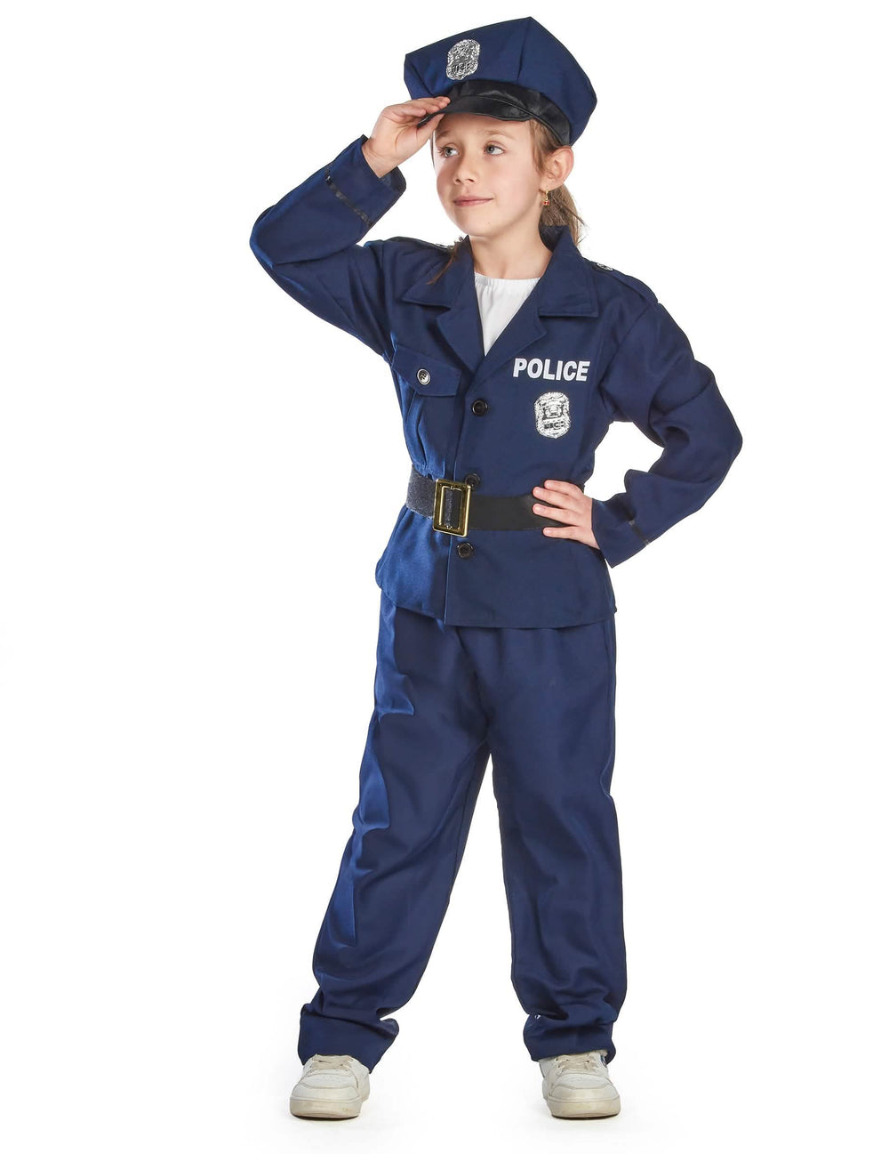 Vue d'ensemble du déguisement policier luxe pour garçon